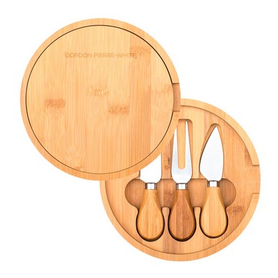 Havarti Bamboo Cheese Board Set (Engraved Imprint)
