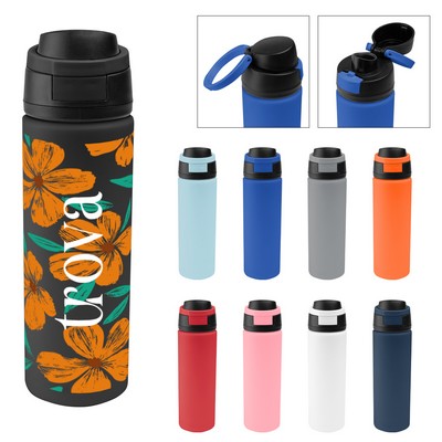 24 Oz. Full Color Pop Sip Recycled Stainless Steel Bottle