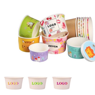 8OZ Disposable Ice Cream Dessert Cup
