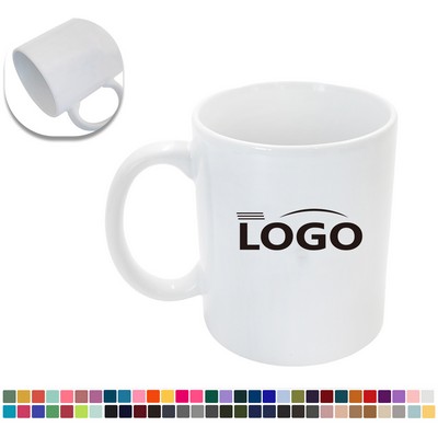 11 Oz Basic C Handle Ceramic Mug