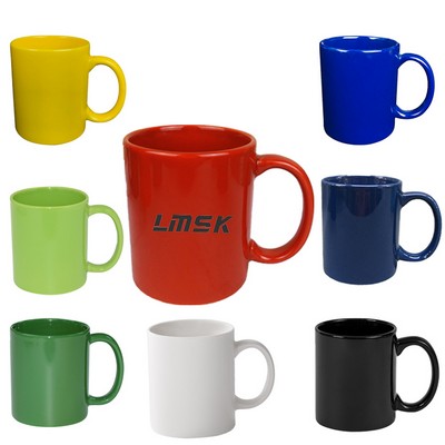 11 Oz. Colored C - Handle Glossy Mug