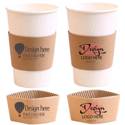 Full Color Customized Paper Coffee Cup Sleeves