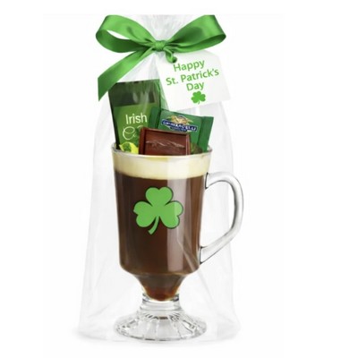 Irish Coffee Mug Gift Set with Coffee Packet & Chocolate