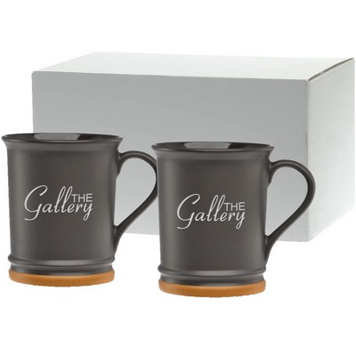 17 Oz. Etched Allure Collection Ceramic Mug Gift Set