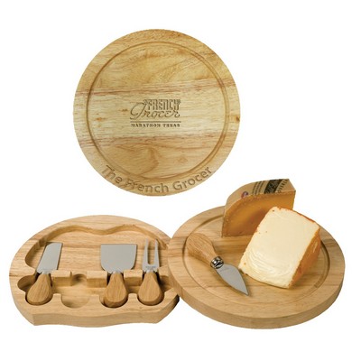 Large Swivel Cheese Board Set (4 Tools)