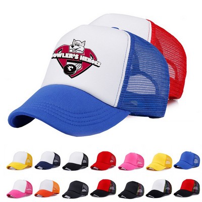 5 Panel Foam Trucker Mesh Caps